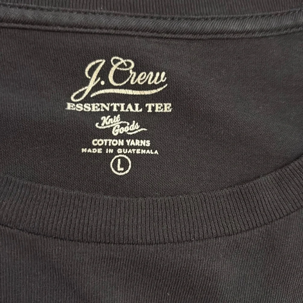 J.Crew essential tee black short sleeve cotton T-shirt Size L